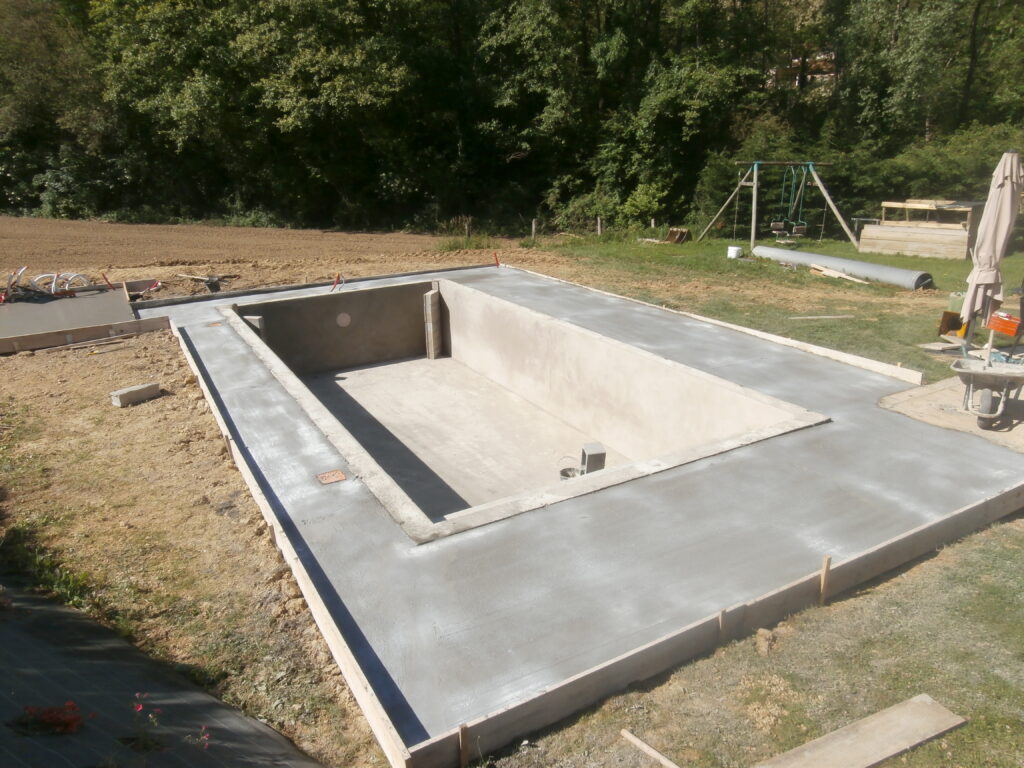 construction piscine maçonnée Valence d'Agen
